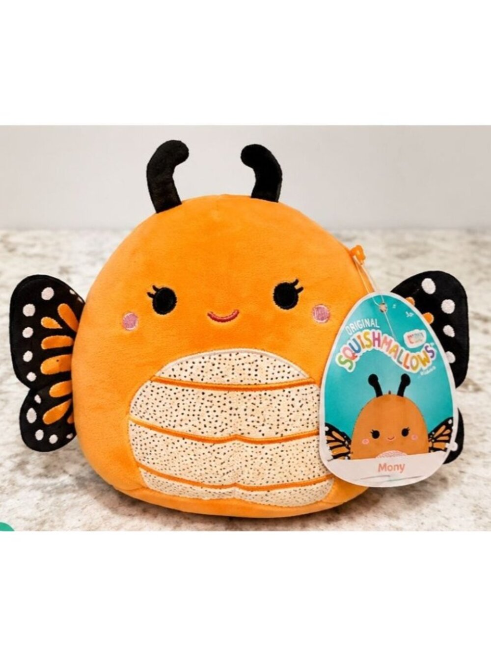 Squishmallows Mony Monarch Butterfly 6” Plush Kellytoy w/ Tags